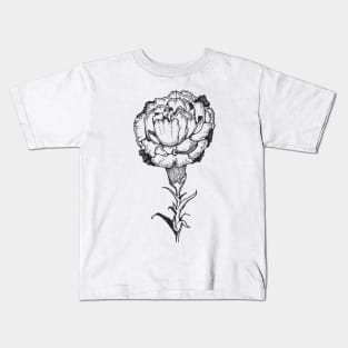 Doodle Flower Art Kids T-Shirt